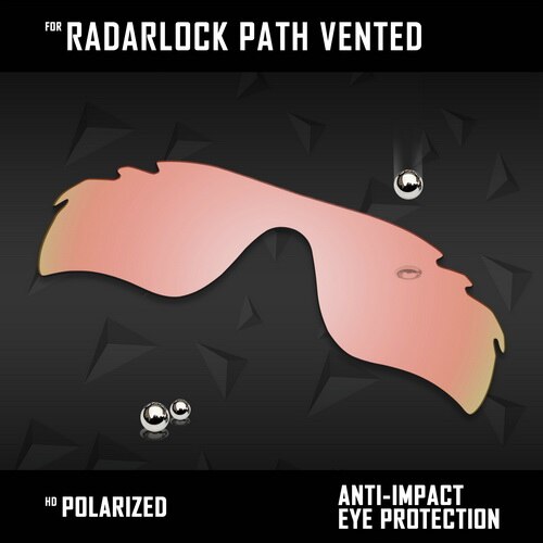 Lentes de repuesto oowlit para gafas de sol oakley radarlock path vented  oo9181 polarizadas (varios colores): Melocotón dorado
