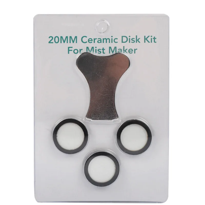20mm Fogger Ultrasonic Ceramic Disc Sheet Atomizer Humidifier Accessories Replacement Ceramic Disk Kits for Fog Making Machine: green