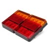 2x 12v led bil lastbil bakljus bakljus bak bromsljus signal indikator lamp markör för husbil trailer lastbil båt husvagn