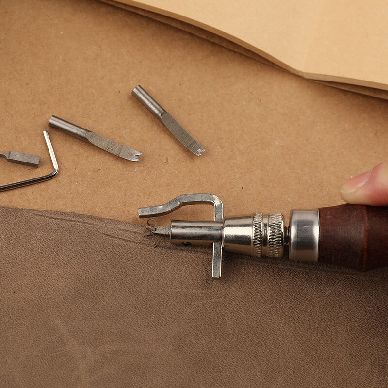 KAOBUY-Kit de herramientas profesionales para artesanía de cuero, accesorios para costura a mano, punzón, tallado, trabajo, sillín, herramienta de bricolaje