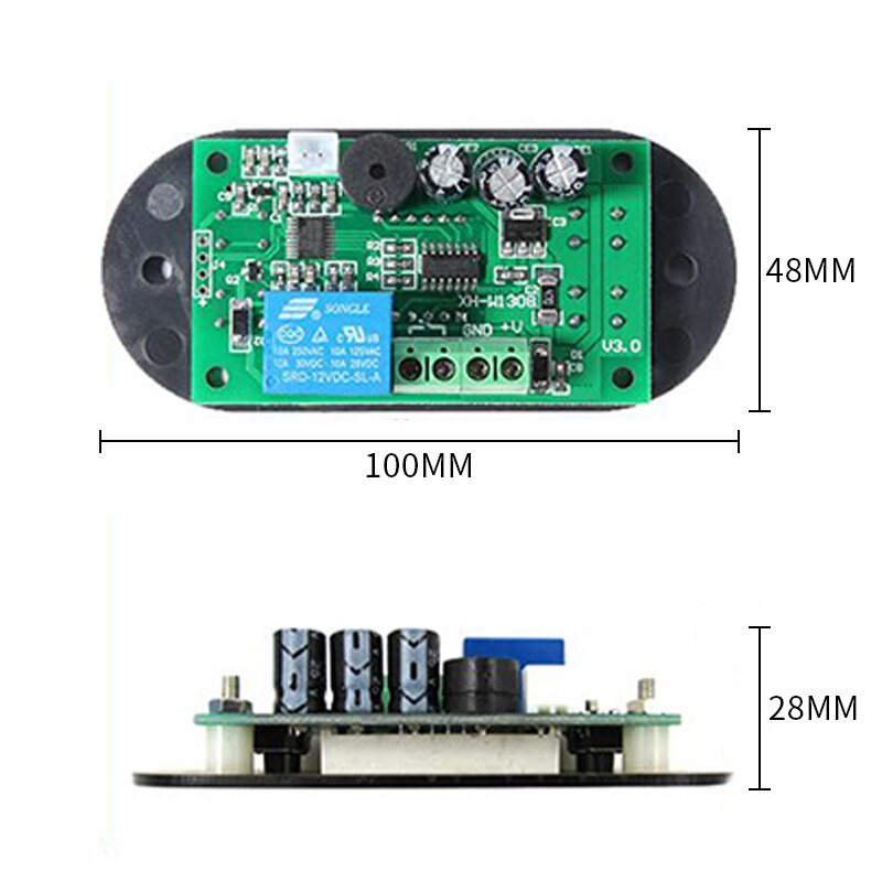W1308 digitale koele warmtesensor temperatuurregelaar instelbare thermostaatschakelaar  dc 220v 12v 300 ℃ met temperatuurcorrectie