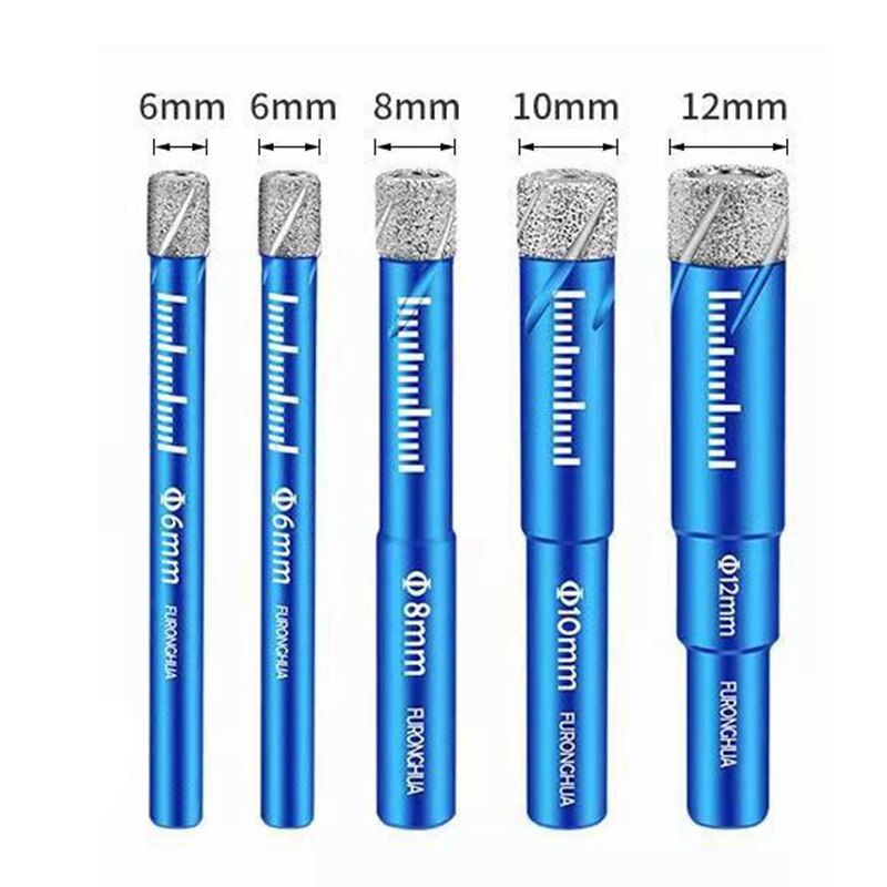 6MM 8MM 10MM 12MM 14MM 16MM Diamant Beschichtete Bohrer für Fliesen Marmor Glas keramik Loch Sah Bohrer Diamant Core Bit Mahlzeit Bohren: 6 6 8 10 12mm