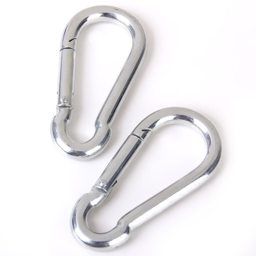 2Pcs Carabiner Spring Snap Clip Haak Sterke &amp; Duurzaam Kamperen/Wandelen/Schommel Touw Van Boom/beam Speeltuin Trapeze