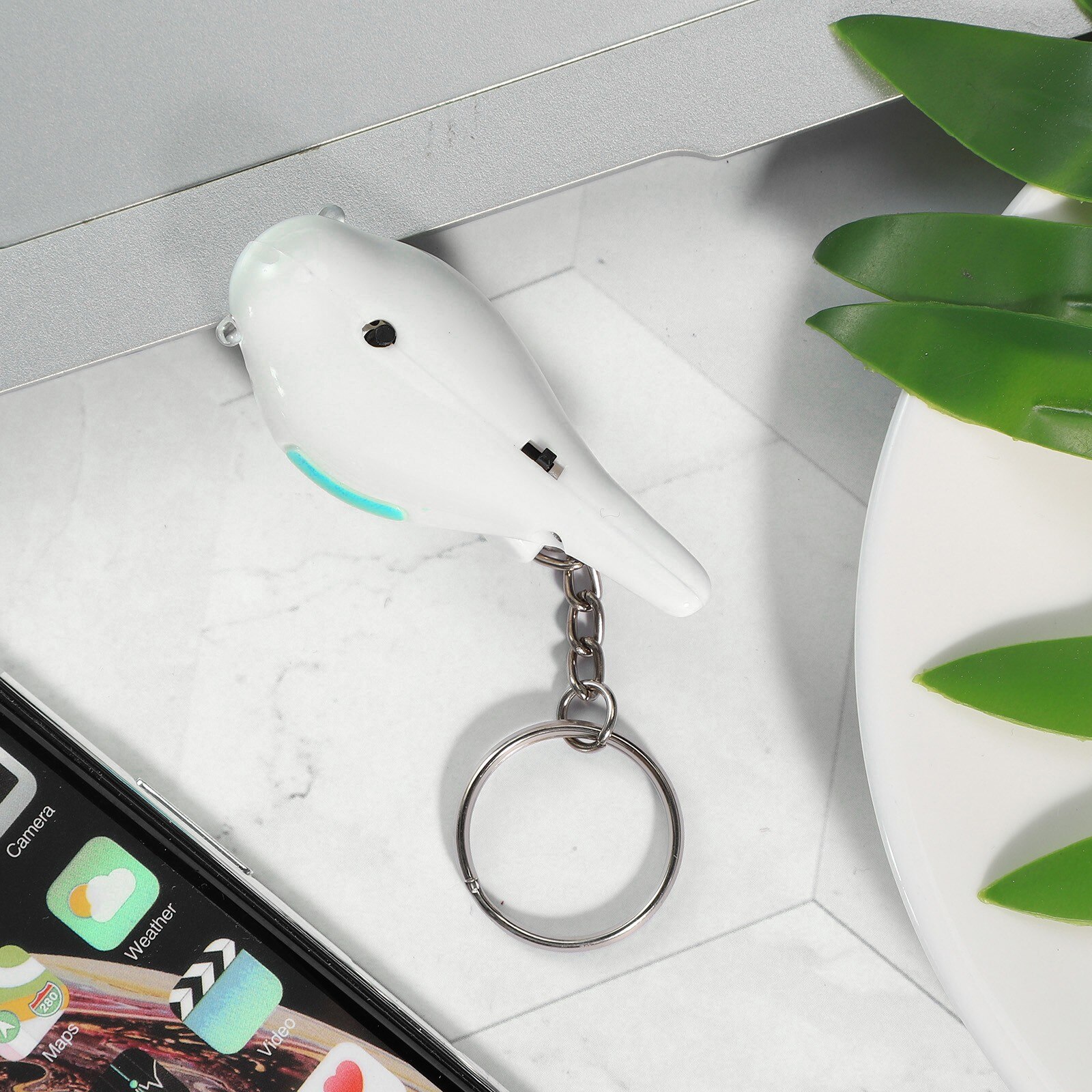 LED Whistle Sound Key Finder Flashing Beeping Control Alarm Anti-Lost Key Locator Tracker With Key Ring Smart Activity Tracking