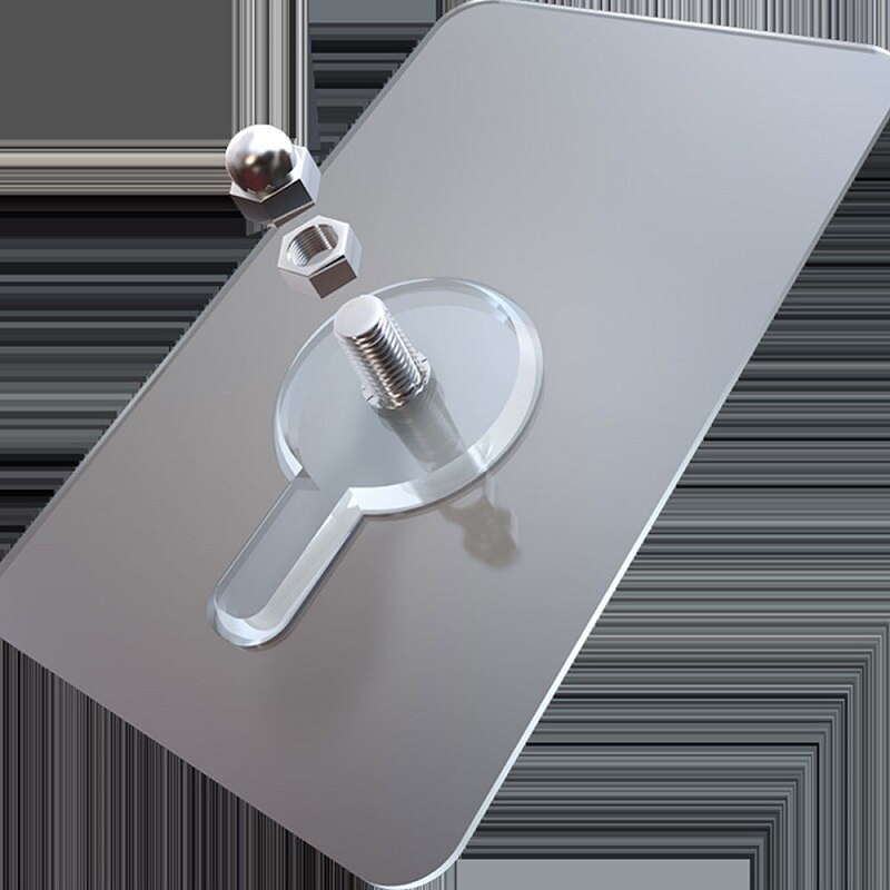 2 stks/zak Zelfklevende Muur Nagels Niet-trace Stok Muur Haak Transparante Sterke Lijm Schroef Muur Nail Duurzaam Praktische