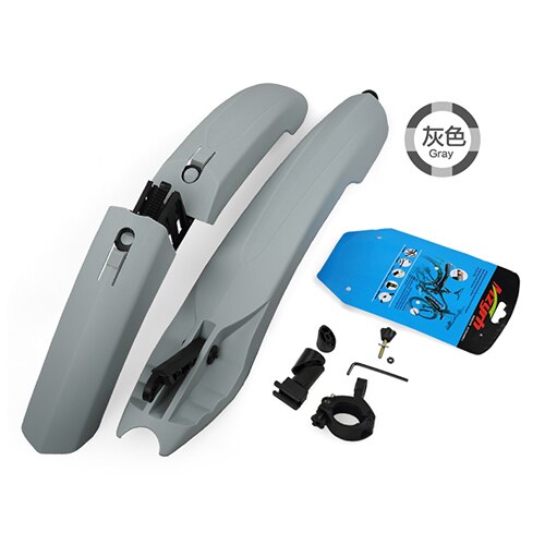 Staart Led-verlichting Mtb Fiets Spatbord Spatbord Mountainbike Voor Achter Spatbord Vleugel Plastic Fietsen Spatbord Onderdelen Accessoires: Overigen