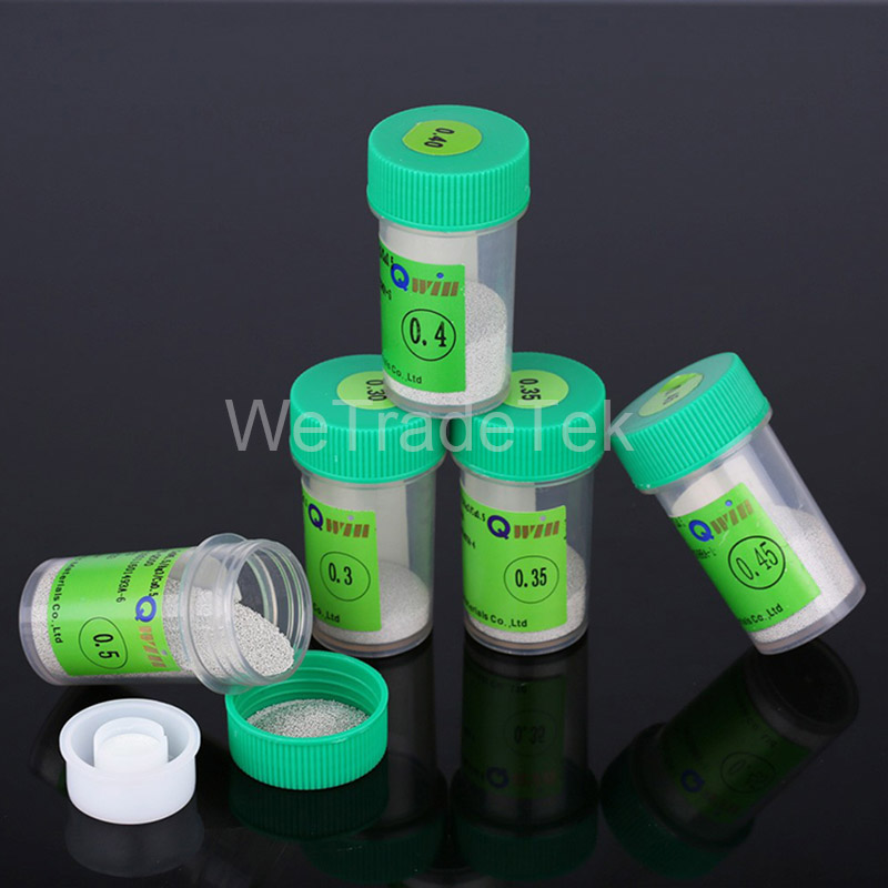 Lead Free 250K Bga Reballing Ball 0.2 0.25 0.3 0.35 0.4 0.45 0.5 0.55 0.6 0.65 0.76mm Solder Ball for Chip BGA Rework Repair