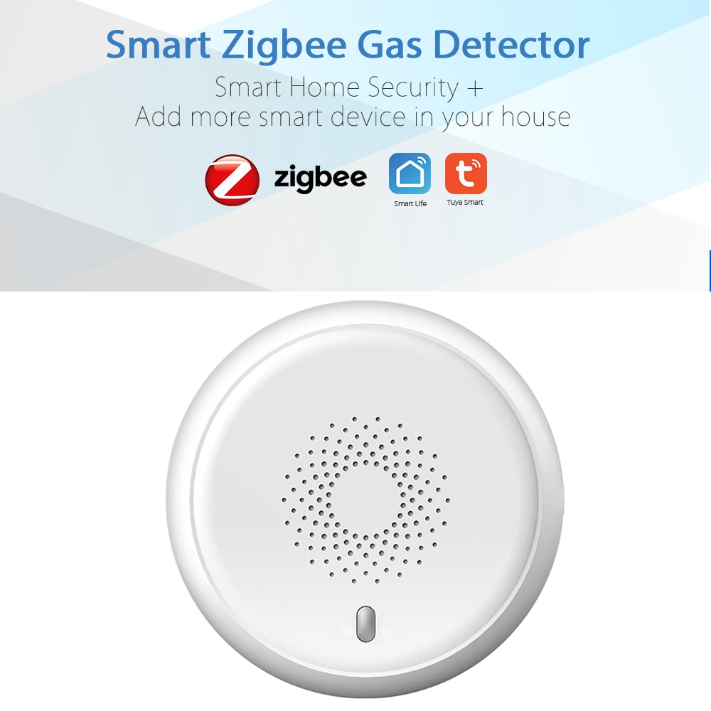 Zigbee Gasdetector Huishoudelijke Brandbaar Gas Natural CH4 Lek Detector Gaslek Tester Tuya App Remote Contro Us Plug