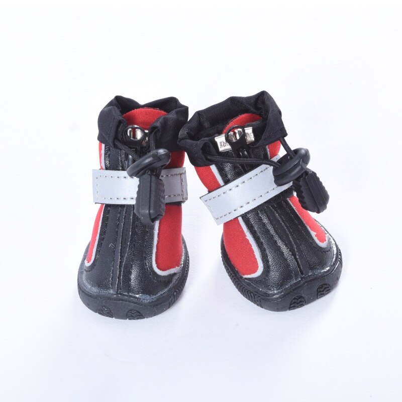 Winter Shoes For Dog Pet Waterproof Dog Boots Leather Snow RainNonslip Pet Shoes Outdoor Nonslip Paw Protector