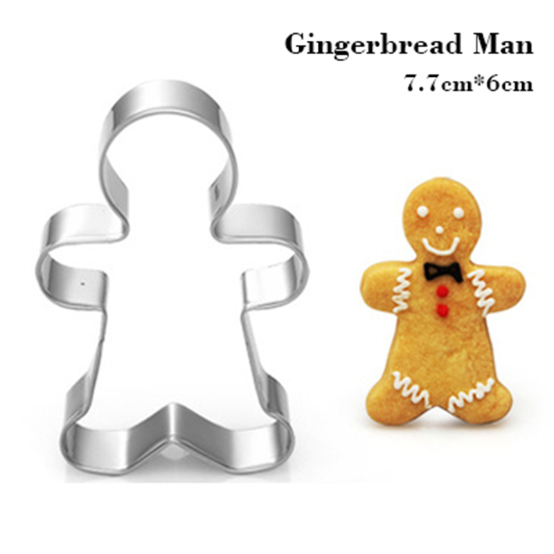 Tot Gingerbread Man Vorm Ei Koekjes Stempel Cookie Cutter Gereedschap Rvs Dessert Keuken Coupon Top Sales Bakvorm