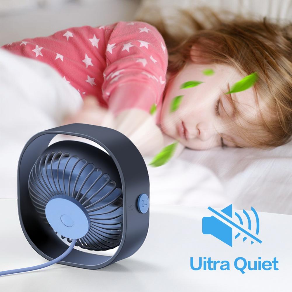 Mini ventilateur portatif personnel de refroidissement de vitesse des ventilateurs 3 de bureau d'usb de SmartDevil avec l'angle réglable de Rotation de 360 pour le ménage de bureau