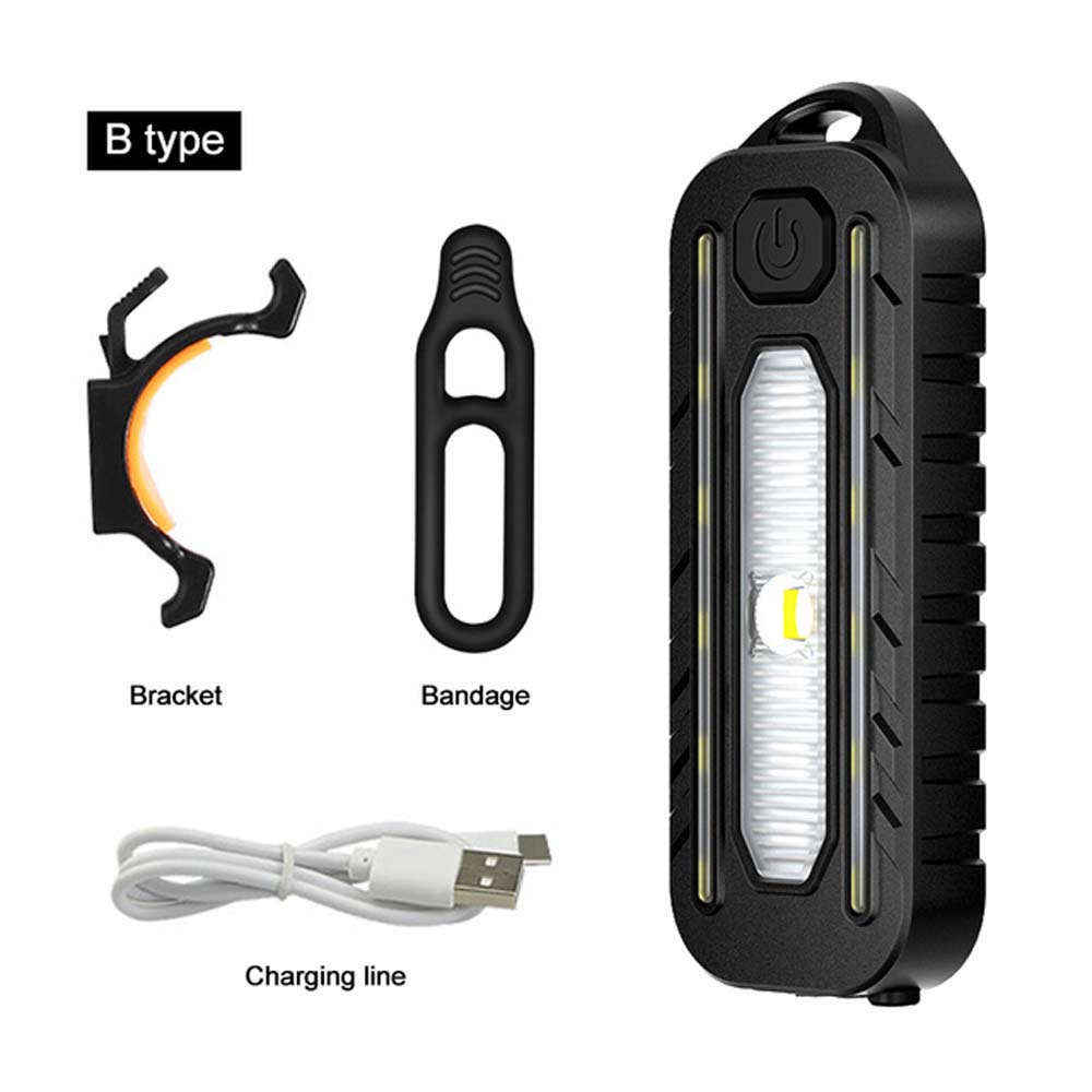 Luz LED de policía de hombro roja y azul con Clip, carga USB, advertencia intermitente, linterna de seguridad, luz de advertencia para bicicleta: YELLOW