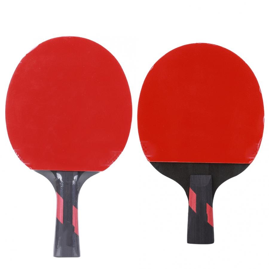 Long/Short handle Table Tennis Rackets Training Competition Table Tennis Racket Pong Paddle Sport Equipment with Storage Bag
