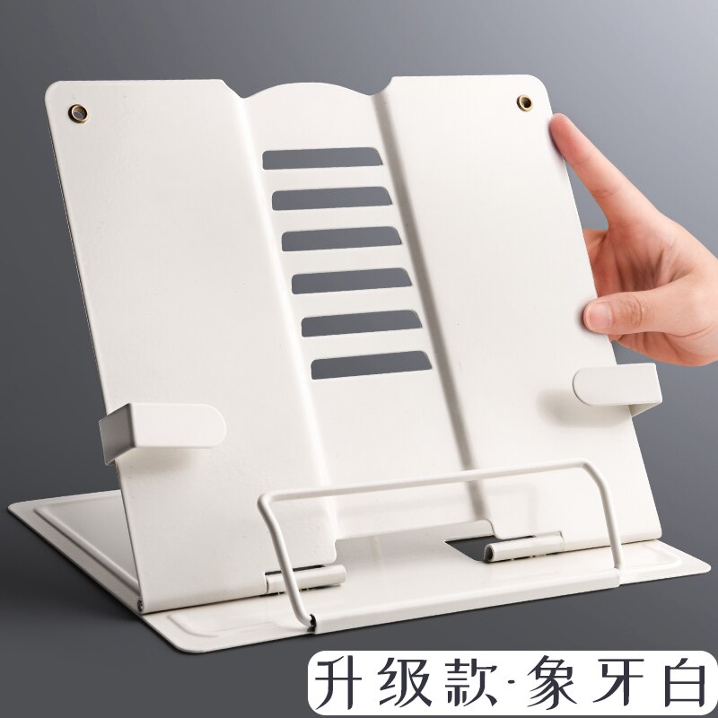 Portable Metal Adjustable Book Holder Support Document Shelf Bookstand Tablet Music Frame Reading Stand