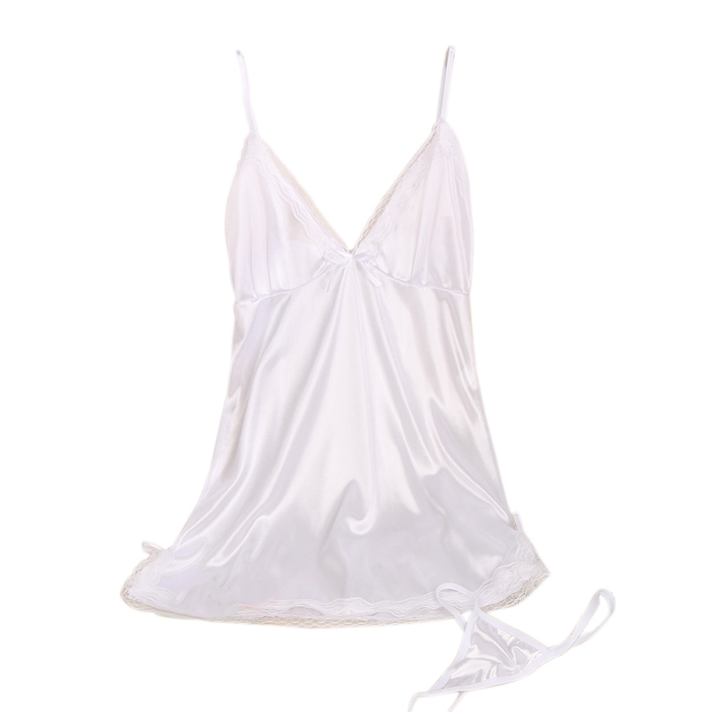 Zwangere Vrouwen Sling Kant Nachtkleding Vrouw Sexy V-Hals Nachthemd Sexy Nachthemd Veterzijde Comfortabele Nachtkleding: Sky Blue