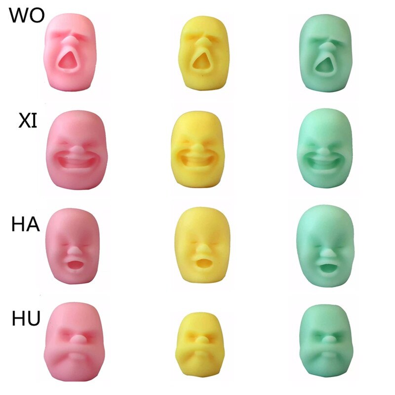5 Stijlen Leuke Menselijk Gezicht Bal Knijpt Emotie Vent Pop Volwassenen Kids Stress Reliever Stress Relief Speelgoed Fidget Speelgoed Squishy speelgoed