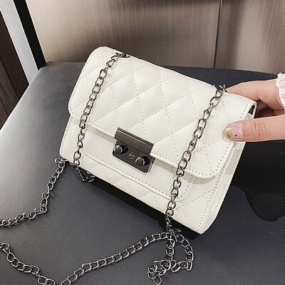 Carteras cruzadas para mujer antirrobo Cartera de viaje en una cadena de cuero de PU