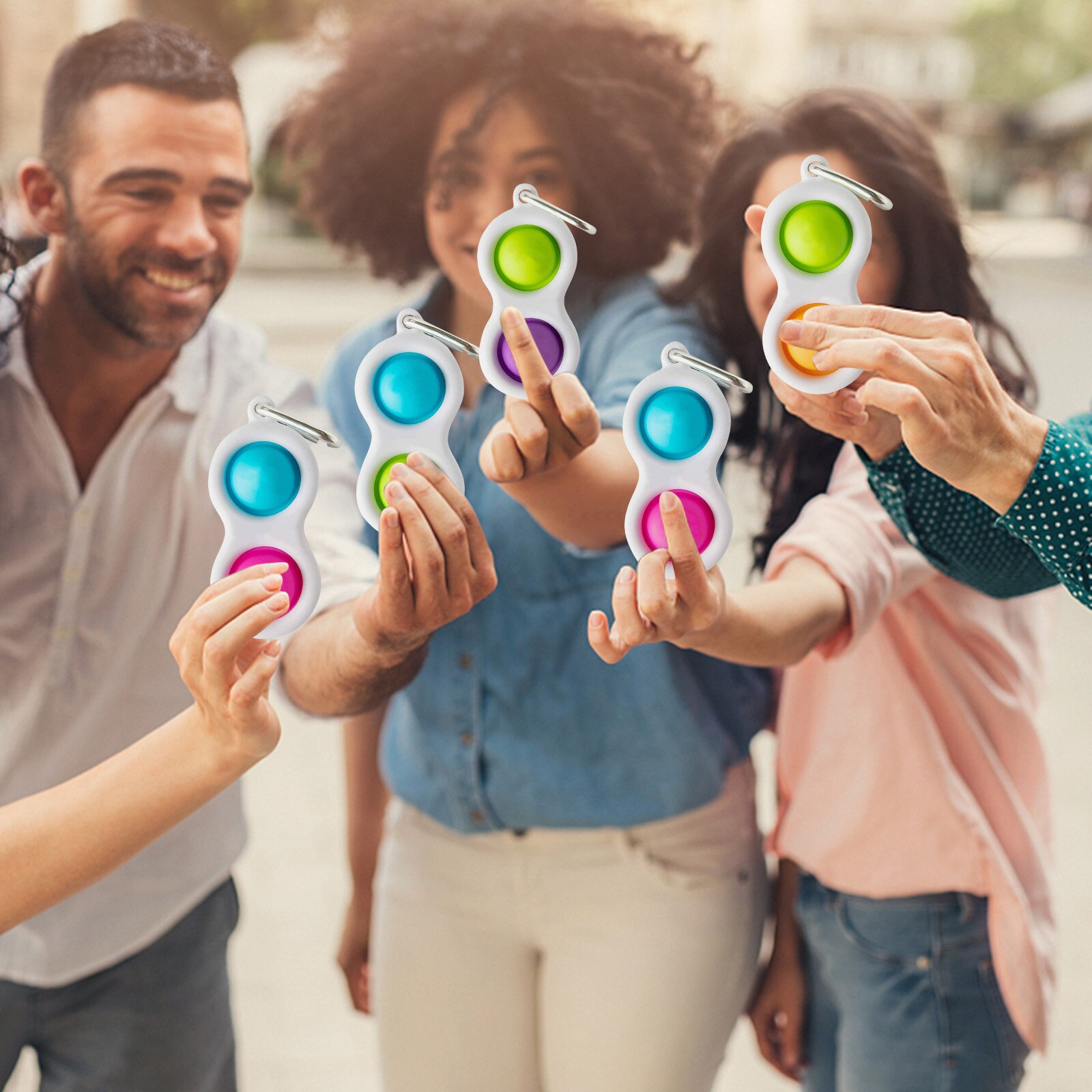 Zintuiglijke Speelgoed Zuigeling Kinderen Vroeg Educatief Volwassen Fidget Stress Reliever Kuiltje Druk Board Controller Decompressie