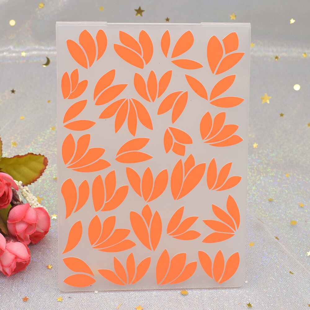 Flowers Pattern 3D Embossing Folders for DIY Scrapbooking Paper Card Making Craft Plastic Embossing Template Stencil