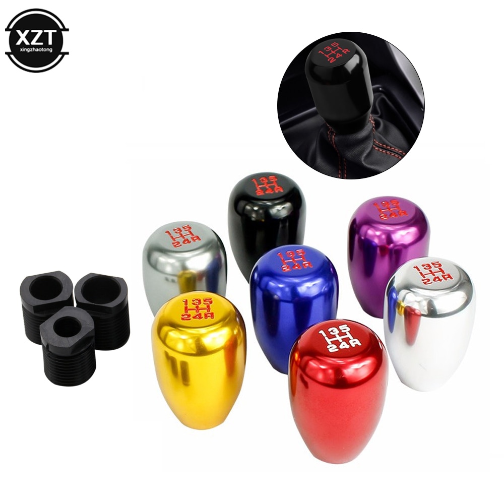Universal Aluminium Racing MT 5 Speed Car Gear Shift Knob Manual Replacement Gear Shifter Knob Shift Lever Knob JDM