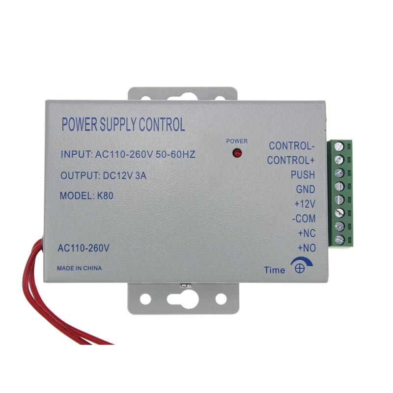 With power supply adapter 12V 3A Fingerprint password keypad access control reader for security door lock system gate opener use