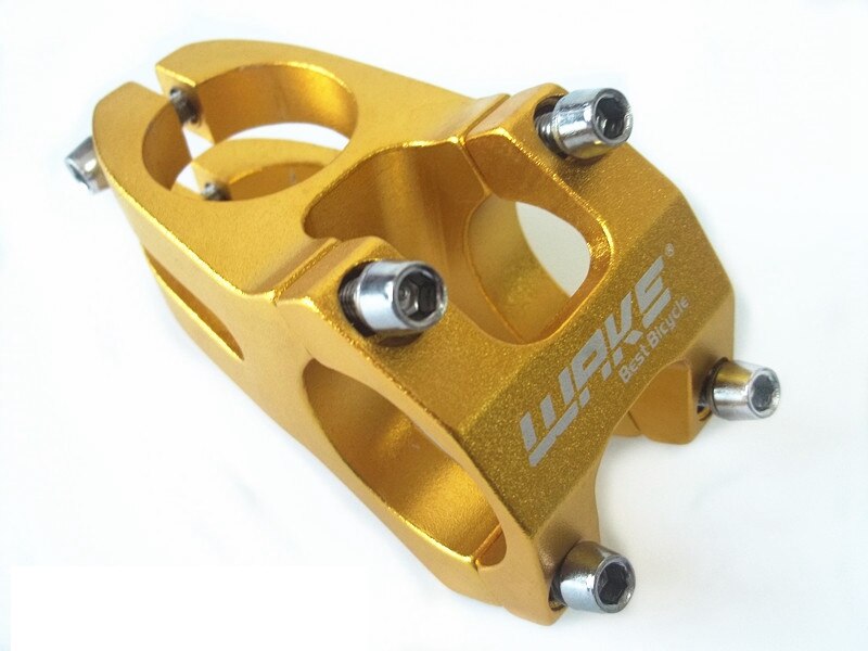 Wake High-strength CNC Machined Aluminium Alloy Bicycle Stem Road MTB Mountain Bike Stem 31.8mm Cycling Bicycle Parts: Yellow