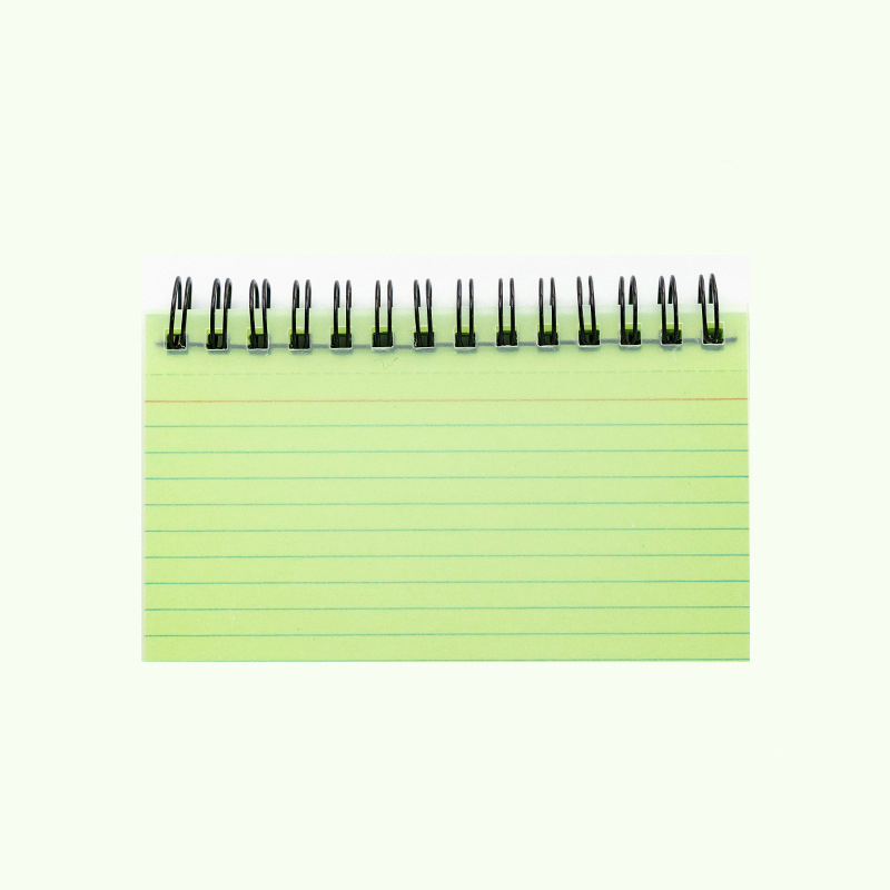 Horizontal Line Notebook Tearable Coil Book Cuaderno Journal Note Book Office Supplies Diary Libretas Stationery Notebooks: Yellow