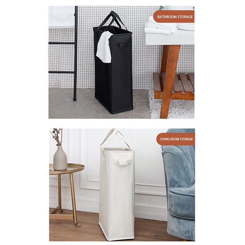 Wasmand Handgrepen Smalle Opvouwbare Wasmand Dunne Wasmand Vuile Kleren Inklapbare Wasmand