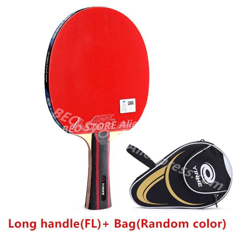 Yinhe 6-Ster Racket Galaxy Rondom Originele Yinhe Tafeltennis Rackets Ping Pong Bat: FL and Bag