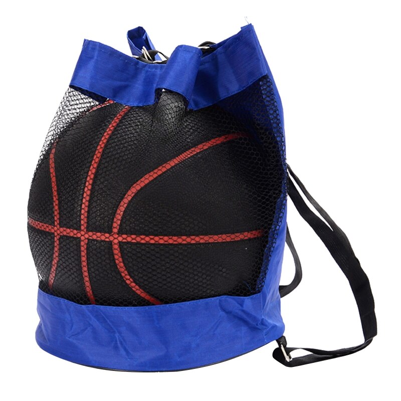Outdoor Basketbal Rugzak Oxford Doek Schouder Tas Basketbal Zak: Blue