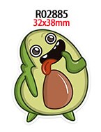 Platte avocado hars accessoires 30 stuks/lot diy decoratie knutselen  r0286 r0287 r0288: R02885