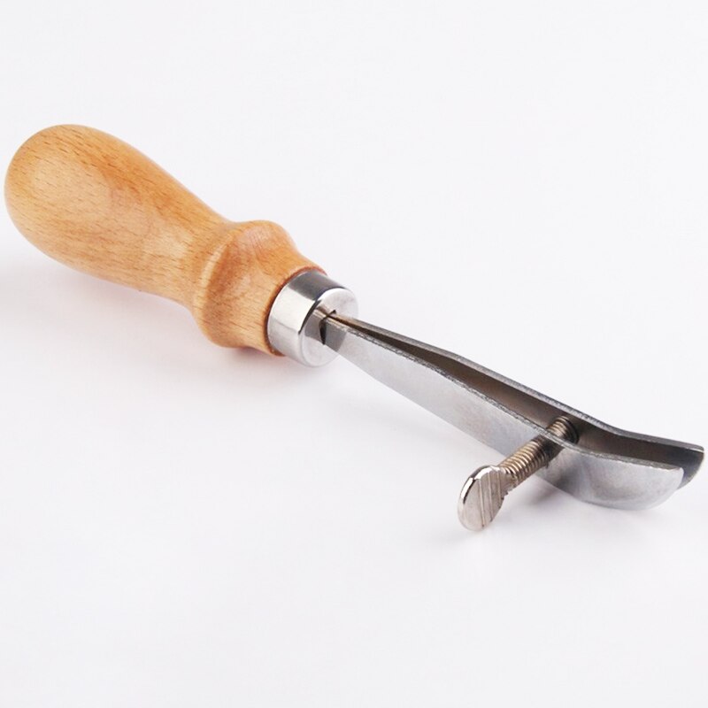 Justerbar ytre kant krølle lær håndverksverktøy rustfritt stål lær håndverksverktøy gjør-det-selv-håndlagde håndverksverktøy for lær