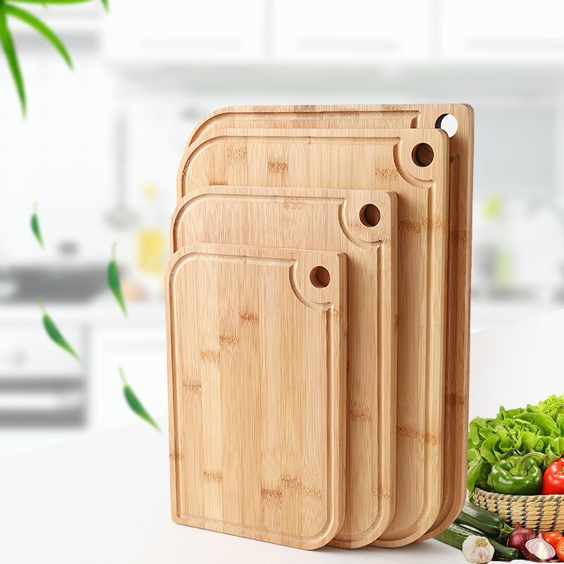 Household large kitchen cutting board Bamboo cutting fruit board cutting board cutting board simple rectangular cutting board