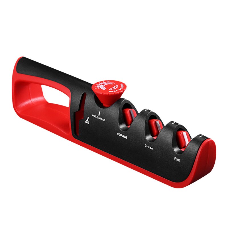4 in 1 Stainless steel adjustable sharpener four-in-one kitchen multifunctional household quick-edging sharpening stone