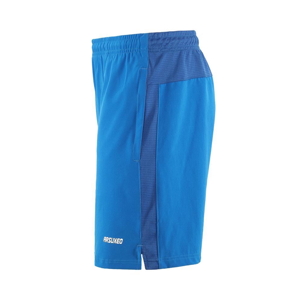 Arsuxeo herr snabbtorkande sport löparshorts träning jogging träningsshorts fickor gymkläder lös passform