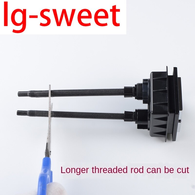 Toilet flush button switch, toilet tank button, square double button, toilet button accessories, universal