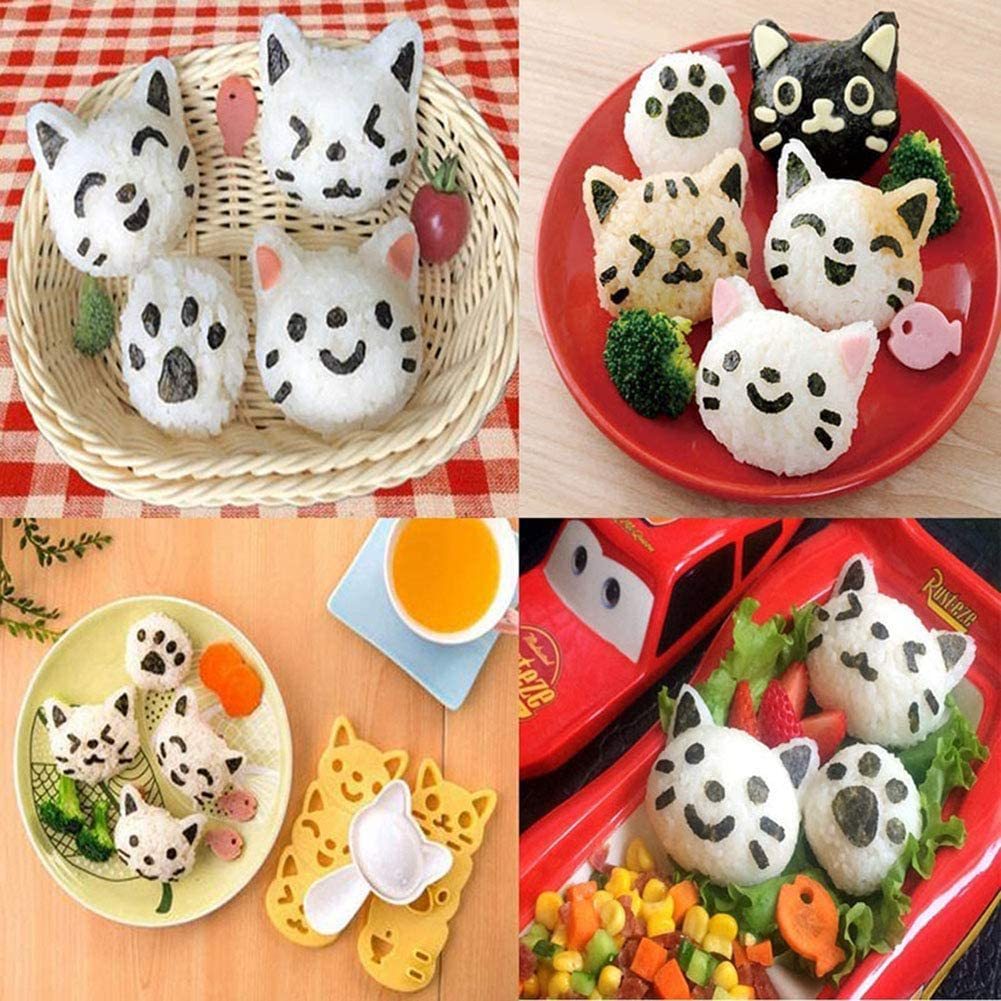 Moules de gaufrage de riz pour Sushi Nori, pour chien, ours, lapin, Panda, Bento, accessoires pour sandwichs, Onigiri