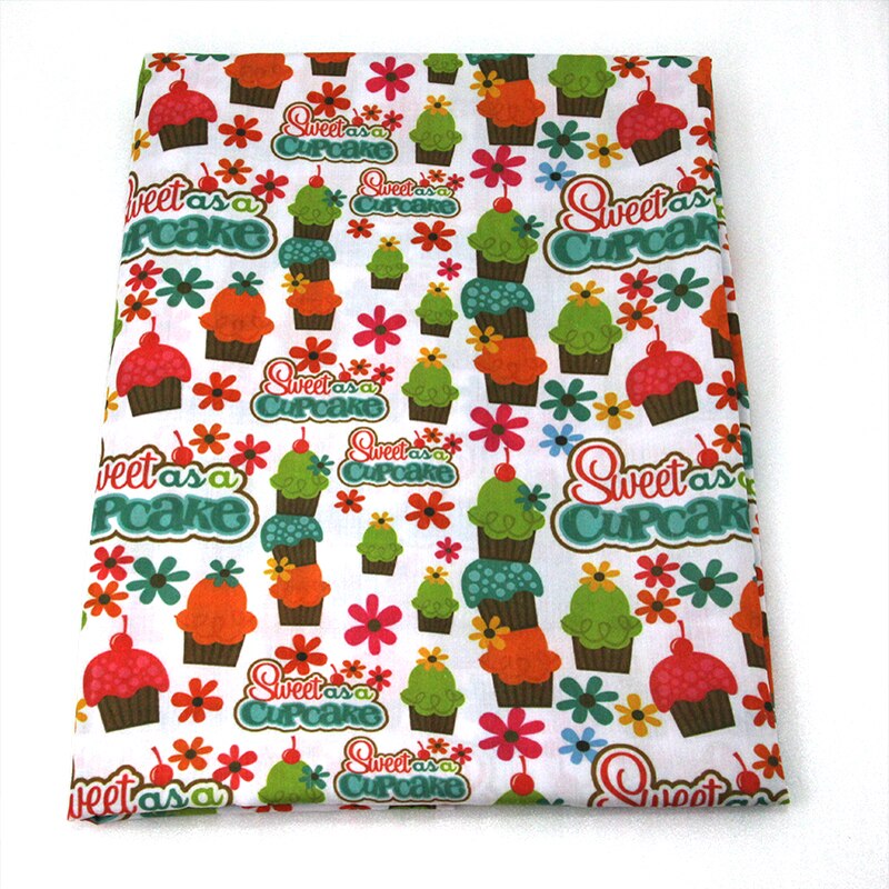 50*145cm Kuchen Lutscher Gedruckt Polyester Baumwolle Stoff Gewebe freundlicher Heimat Textil DIY Stoff NäHenne Tilda Puppe, 1Yc695: 1041888001
