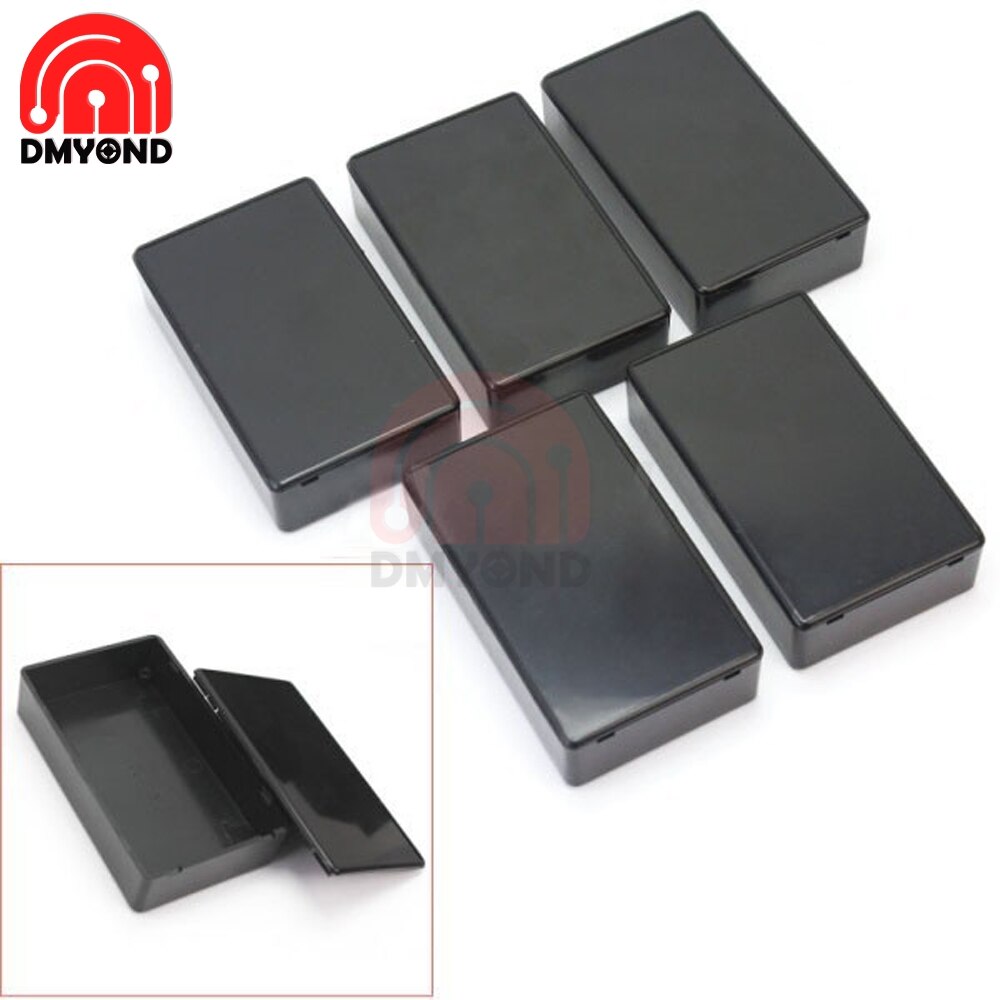 DIY Small Black Shell Wire Junction Boxes Plastic Electronic Project Box Enclosure Instrument 100x60x25mm Case