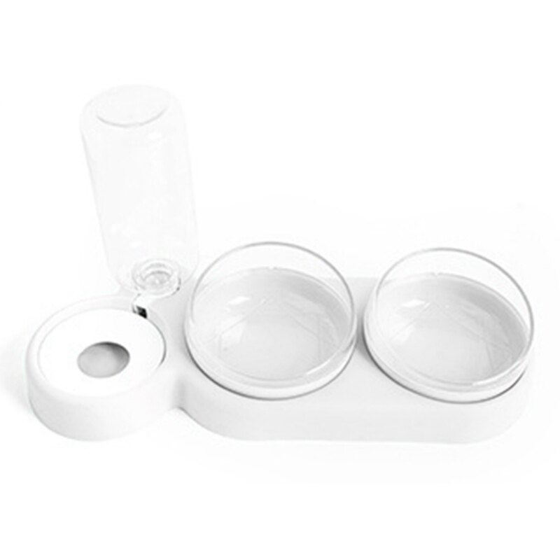 Practical Pet Dog Feeder Double Bowl Automatic Water Feeding Drinking Water R66B: 5