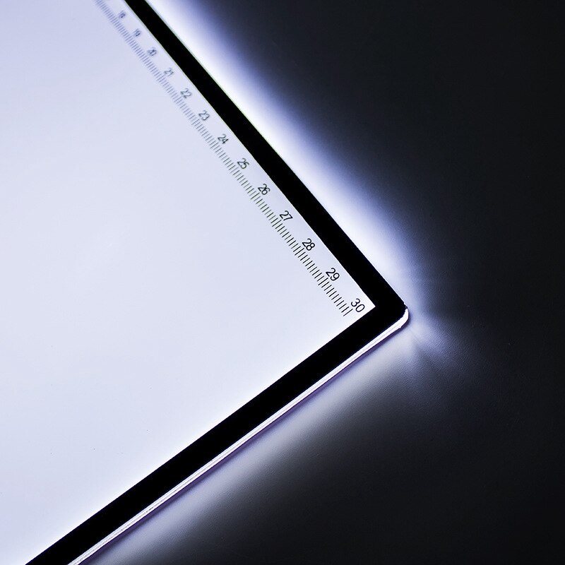 A4 LED Light Box,Trace Light Pad Drawing Adjustable Brightness Tracer, USB Power Ultra-Thin Portable Light Pad