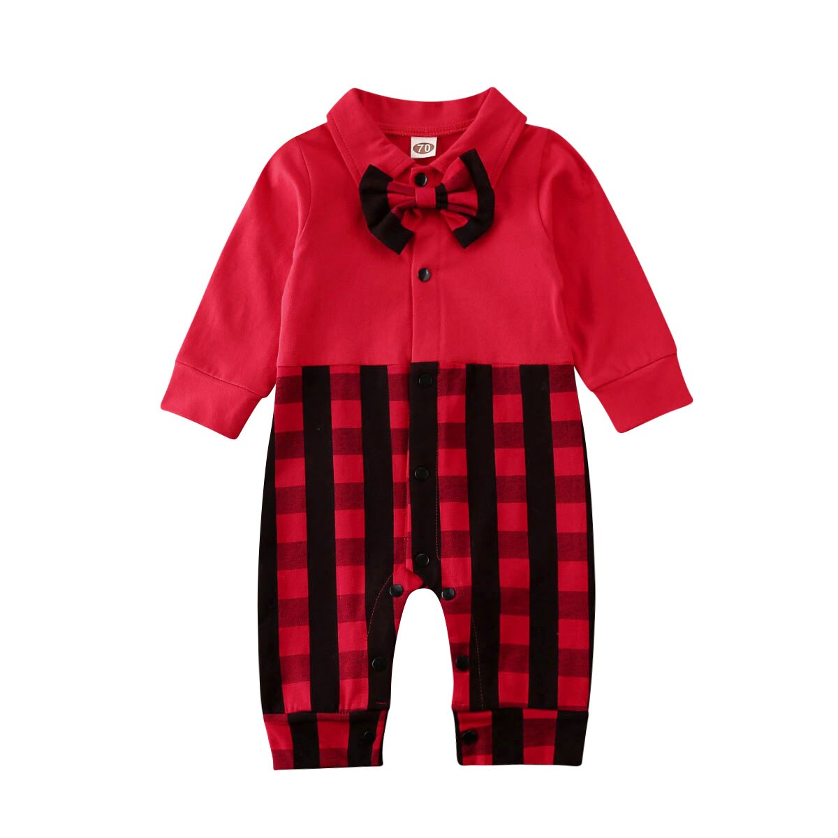 Sisters Brothers Matching Kids Baby Rompers 0-18M Boys Girls Christmas Plaid Print Long Sleeve Romper Outfits: Brother / 6M
