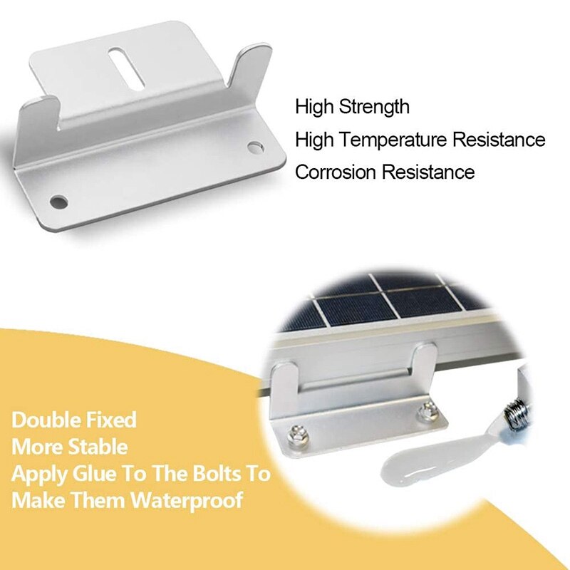 Wsfs Zonnepaneel Montagebeugel Aluminium Zonnepaneel Z Beugels Dak Zonnepaneel Beugel Voor Rv, Caravans, yach