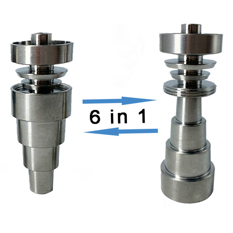 Praktische 2 Stuks Titanium Wax Tool Rvs Cap Wax Tool Universele 6 In 1 Metalen Wax Tool Waterdicht Rustproof wax Carvi