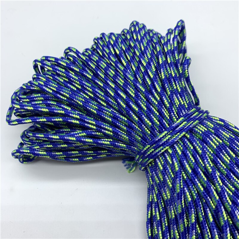 10 yards/Lot 3mm Koord Touw Parachute Lanyard Touw Voor Klimmen Camping Survival Apparatuur Paracord Armband Masker Lanyards: Chocolade Kleur
