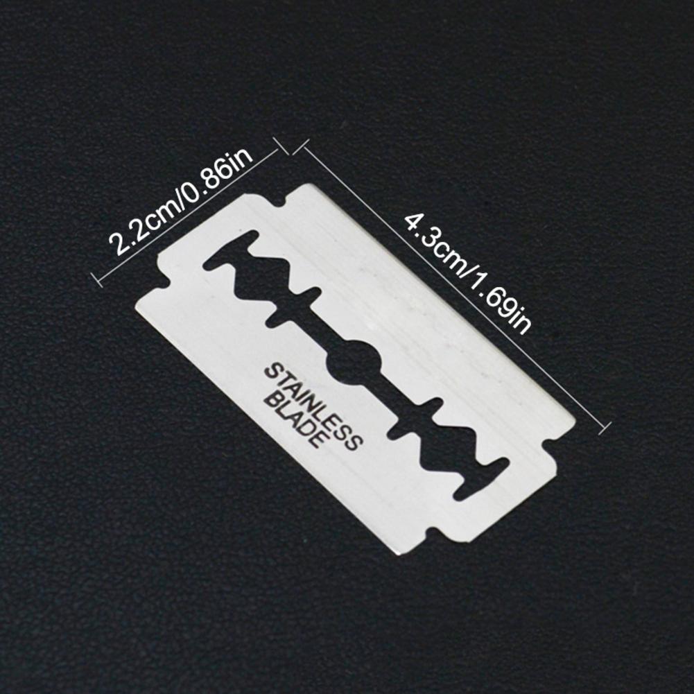 10pcs Double Edge Blade Safety Razor Blades Beard Hair Cutting Shaving Sharper Thinning Knife Cartridge Tools For Face Care