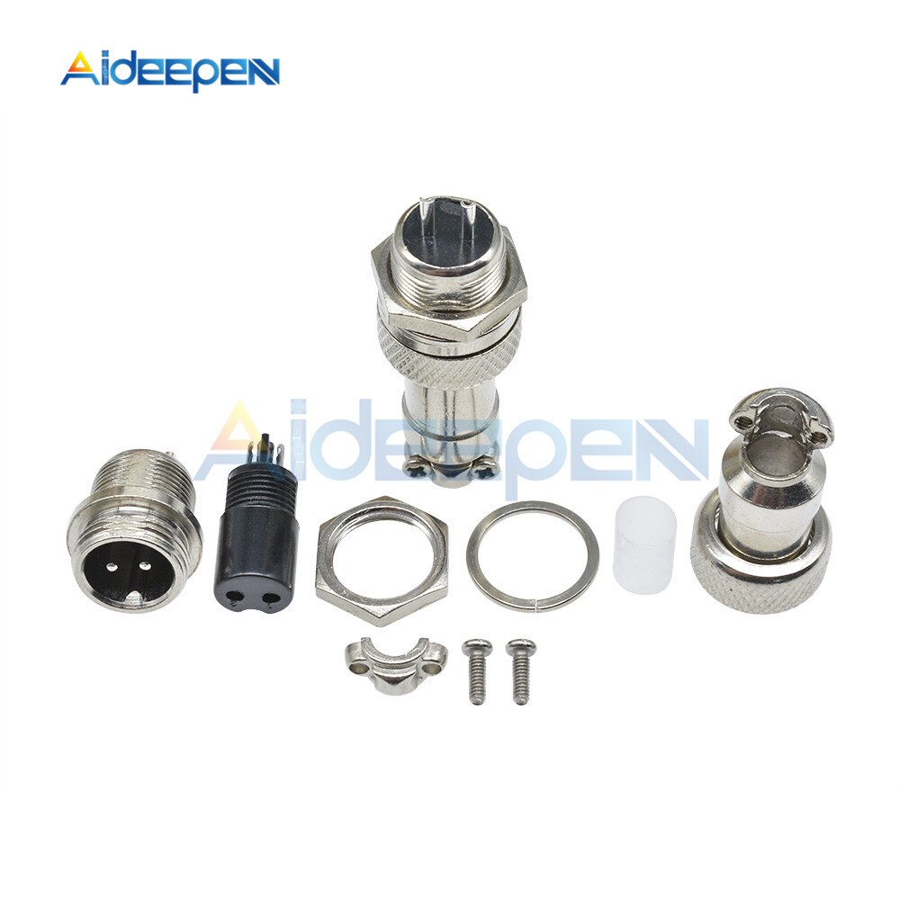 GX12 2/3/4/5/6/7 Pin Male + Female Wire Panel Connector Circulaire luchtvaart Stopcontact 12mm met Plastic Cap Deksel