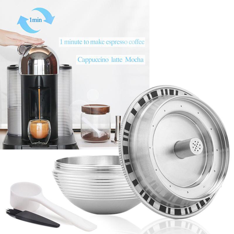 Kaffepude kapsler kop scoop børste til nespresso vertuoplus bnv 450 wht 1 buc 1 til delonghi env 150 udskiftning