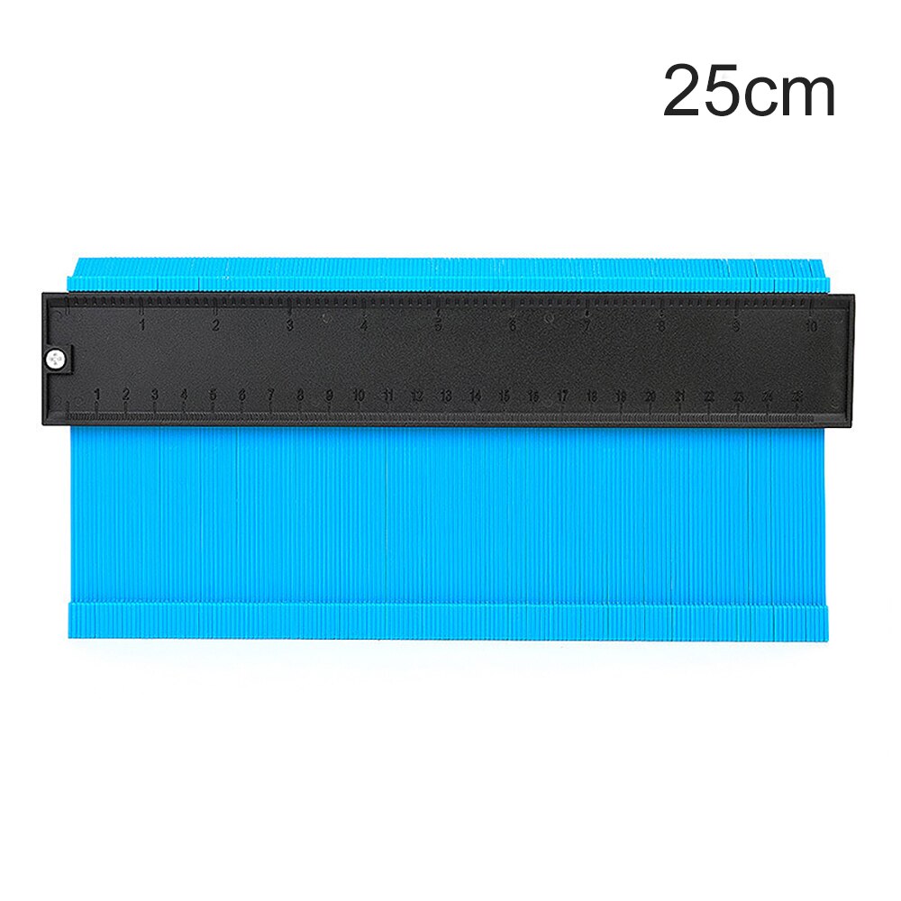 Multi-Functio Contour Profile Gauge Tiling Laminate Tiles Edge Shaping Wood Measure Ruler ABS Contour Gauge Duplicator: 25cm A