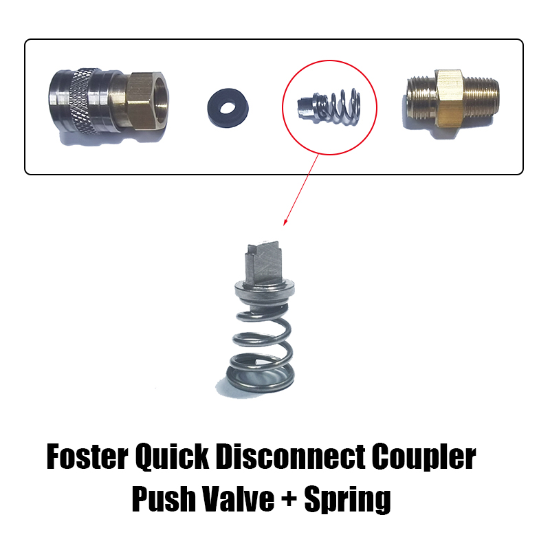 Foster Quick Disconnect Coupler Stainless Steel Male Plug 22-2 Or 23-2 Female Coupler 2202 Or 2302(1/8 Npt thread ): Dark Grey